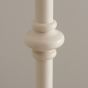 Carnabano Floor Lamp Base Satin Almond White