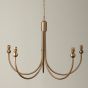 Santiagano 5 Pendant Light Fitting Curved Brass by Gallary Living | Style Our Home