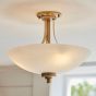 Wellesano 3 Ceiling Light Brushed Aged Brass by Gallary Living | Style Our Home