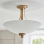 Wellesano 3 Ceiling Light Brushed Aged Brass