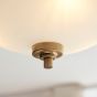 Wellesano 3 Ceiling Light Brushed Aged Brass