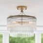 Mariettano 3 Ceiling Light Antique Brass