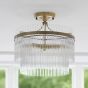Mariettano 3 Ceiling Light Antique Brass