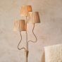 Wrigglano 3 Floor Lamp Brushed Aged Brass