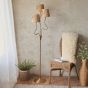 Wrigglano 3 Floor Lamp Brushed Aged Brass
