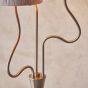 Wrigglano 3 Floor Lamp Brushed Aged Brass