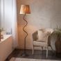 Wrigglano 1 Floor Lamp Matt Black by Gallary Living | Style Our Home