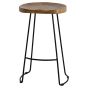 Franklin Hardwood Shaped Barstool by Hill Interiors | Style Our Home