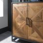 Indus Rustic Oak & Peppercorn Wide Sideboard | Bentley Designs | Sideboard | Style Our Home
