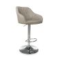 Carltmere Mink Leather Effect Swivel Bar Stool with Chrome Base (2pk)