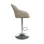 Carltmere Mink Leather Effect Swivel Bar Stool with Chrome Base (2pk)