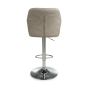 Carltmere Mink Leather Effect Swivel Bar Stool with Chrome Base (2pk)