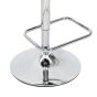 Carltmere Charcoal Leather Effect Swivel Bar Stool with Chrome Frame (2pk)