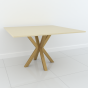 Studio Line Square Dining Table - 4 Seater in Beige & Gold by Steve Bristow | Style Our Home