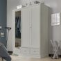Ashby Soft Grey Triple Wardrobe - Limited Availability
