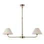 Lillano 2 Pendant Light Antique Brass