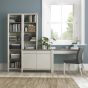 Bergen Grey Washed Oak & Soft Grey Narrow Bookcase - Style Our Home