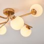 Aarono Ceiling Light Brushed Aged Brass