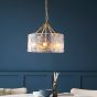 Kellerano 4 Pendant Light Brushed Aged Brass by Gallary Living | Style Our Home