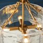 Kellerano 4 Pendant Light Brushed Aged Brass