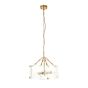 Kellerano 4 Pendant Light Brushed Aged Brass