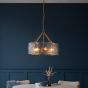 Kellerano 6 Pendant Light Brushed Aged Brass by Gallary Living | Style Our Home