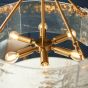 Kellerano 6 Pendant Light Brushed Aged Brass