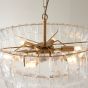 Montrosano 6 Pendant Light Brushed Aged Brass