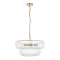 Montrosano 6 Pendant Light Brushed Aged Brass