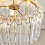 Valentano 3 Pendant Light Brushed Aged Brass