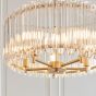 Valentano 5 Pendant Light Brushed Aged Brass