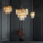 Conastano 7 Pendant Light Brushed Aged Brass
