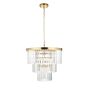 Conastano 7 Pendant Light Brushed Aged Brass