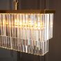 Conastano 4 Bar Pendant Light Brushed Aged Brass