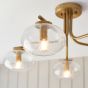 Jacobano 5 Ceiling Light Warm Brass