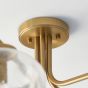 Jacobano 5 Ceiling Light Warm Brass