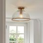 Somersano Domed Ceiling Light Vintage Brass by Gallary Living | Style Our Home