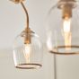 Ashcrano Ceiling 3 Light Brushed Aged Brass