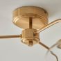 Ashcrano Ceiling 3 Light Brushed Aged Brass