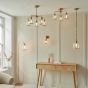 Ashcrano Ceiling 3 Light Brushed Aged Brass