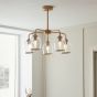 Ashcrano 5 Pendant Light Brushed Aged Brass by Gallary Living | Style Our Home