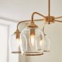 Ashcrano 5 Pendant Light Brushed Aged Brass