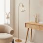 Ashcrano Floor Light Brushed Aged Brass by Gallary Living | Style Our Home