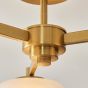 Bossano Ceiling Light Brushed Aged Brass