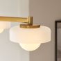 Bossano Ceiling Light Brushed Aged Brass