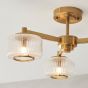 Stamfano Ceiling Light Brushed Aged Brass
