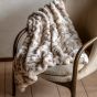 Decono Luxe Ruched Faux Fur Throw by Gallary Living | Style Our Home
