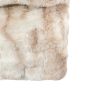 Decono Luxe Ruched Faux Fur Throw