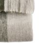 Heritano Check Faux Mohair Throw Green