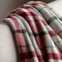 Heritano Check Rolled Fleece Red